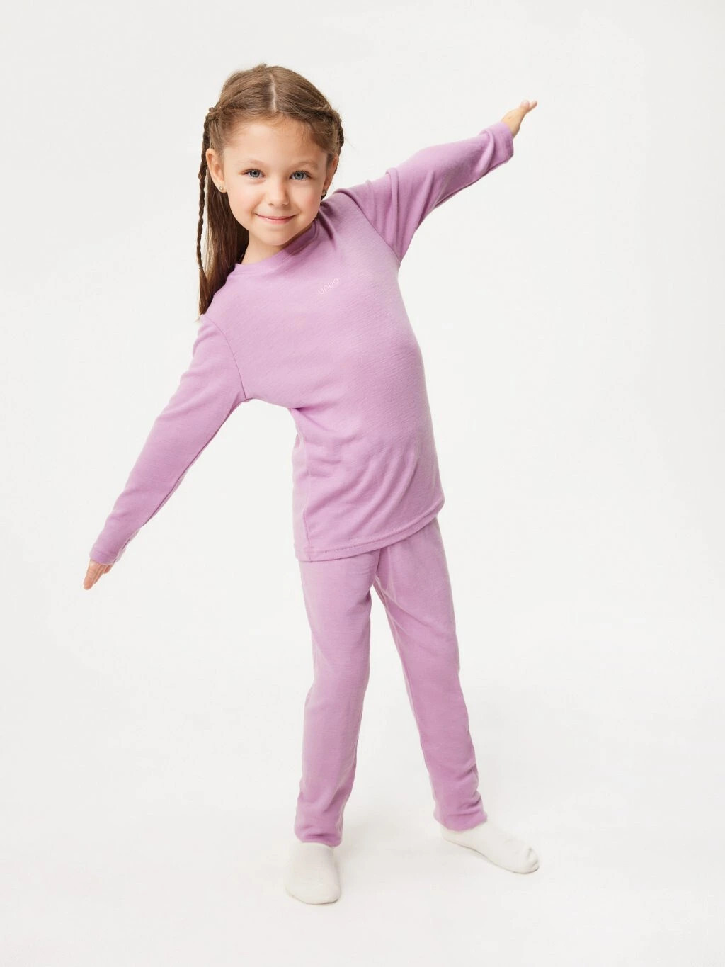 Dětské merino legíny, Růžová, vel. 134/140