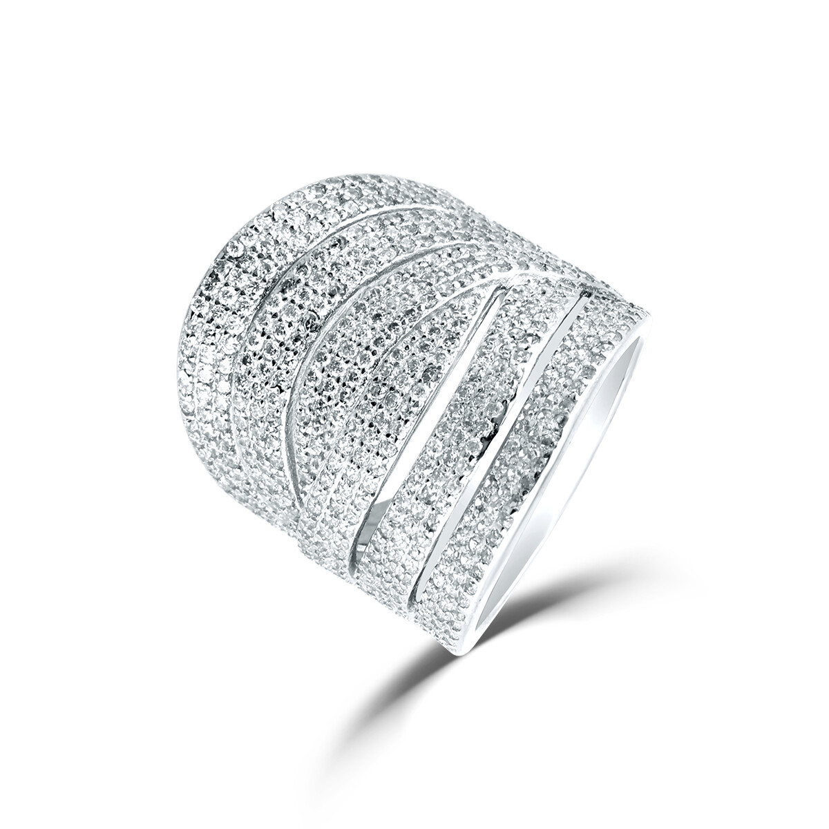 Prsten se syntetickými kameny 126-625-0086 54