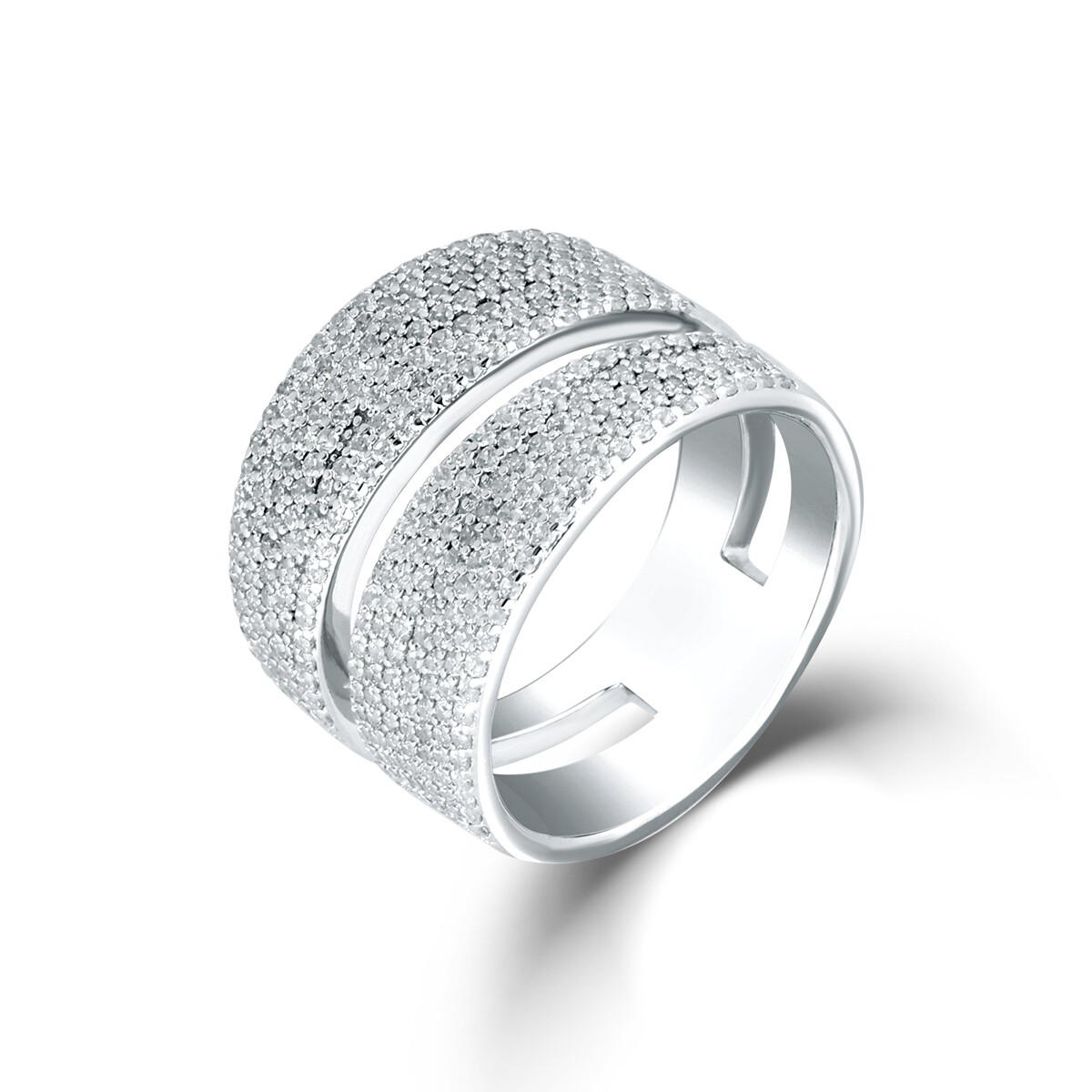 Prsten se syntetickými kameny 126-625-0008 54