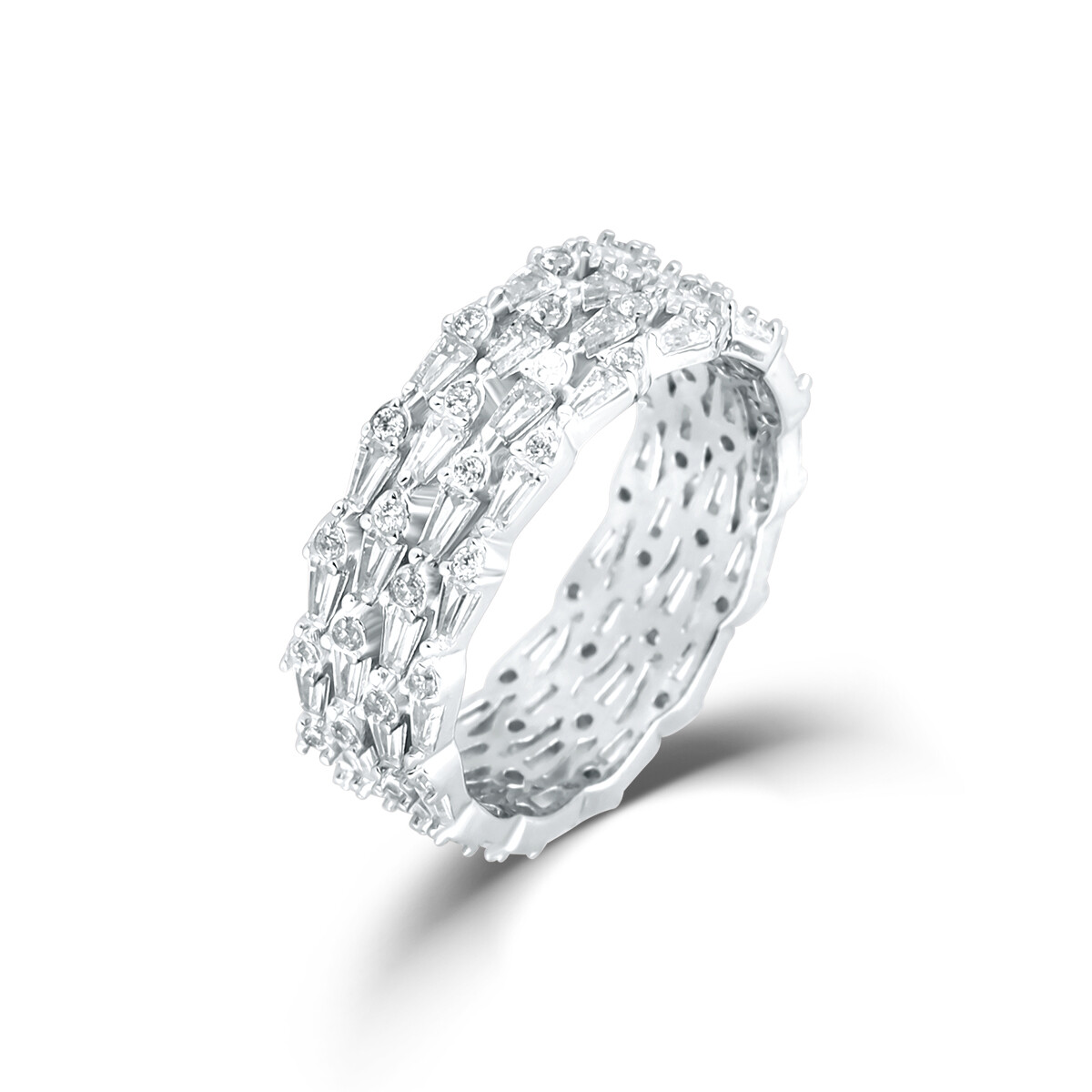 Prsten se syntetickými kameny 126-097-0154 53