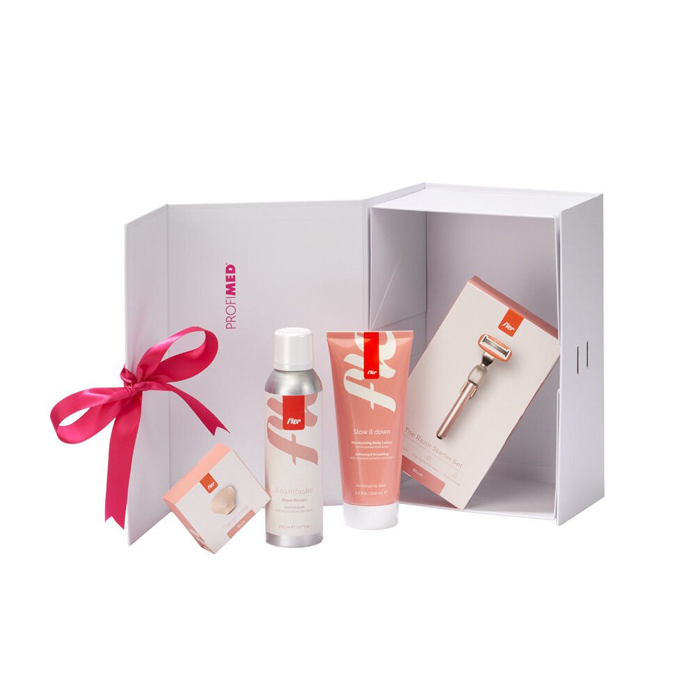 FLER Sada pro dokonalé oholení v odstínu Blush