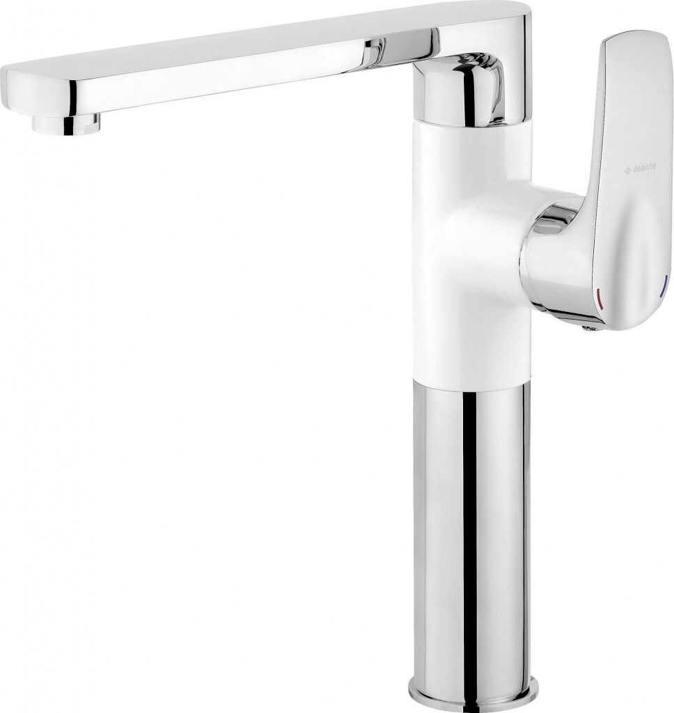 DEANTE Gardenia chrom, bílá Kuchyňská baterie BEG_W630