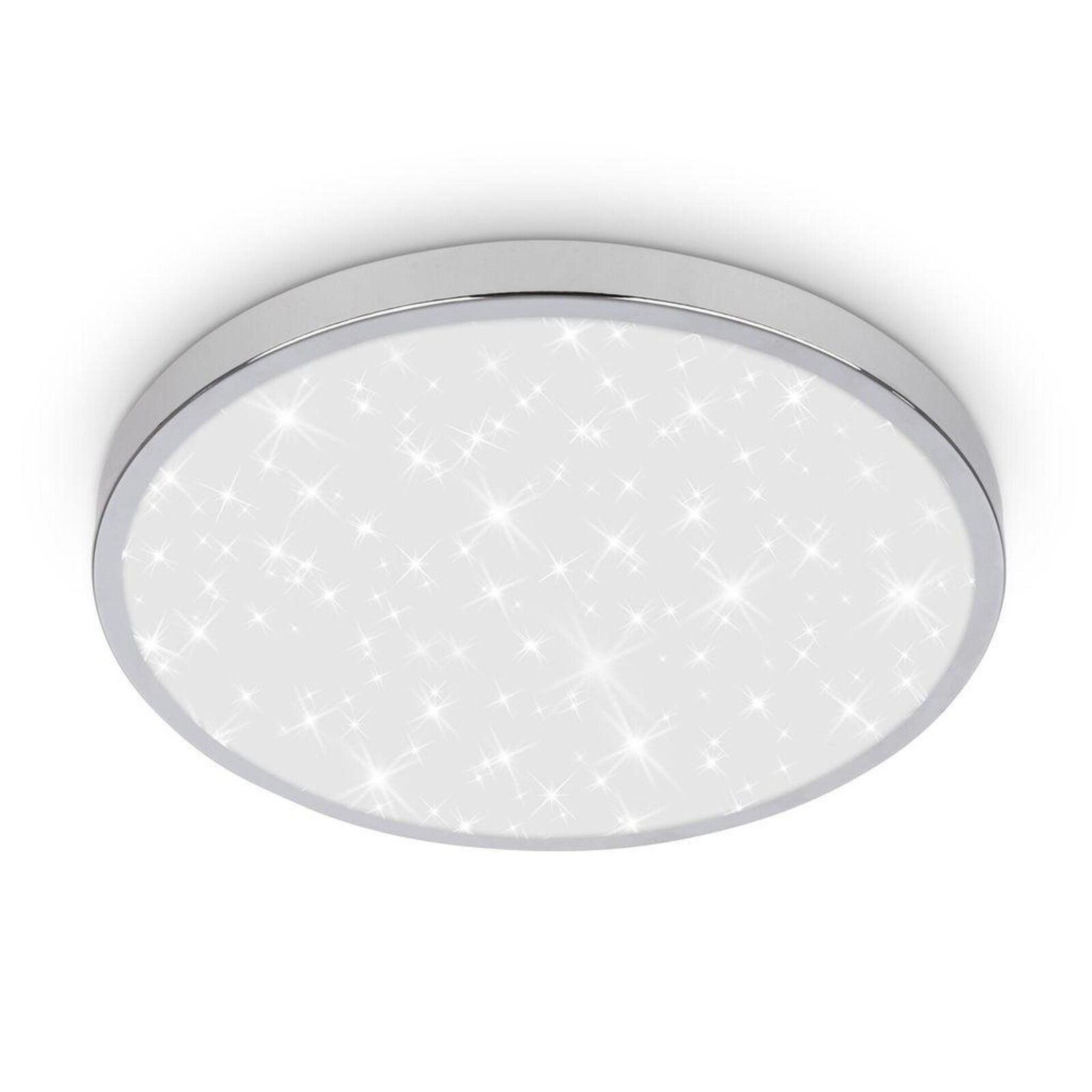 LED stropní svítidlo BRILONER Tak průměr 24cm 12W IP44 hvězdné nebe chrom 3933018