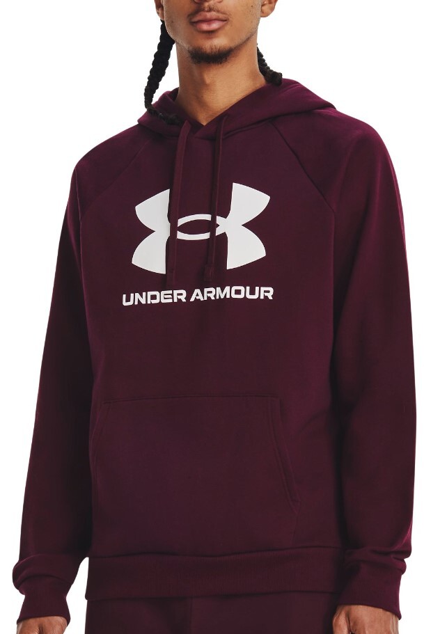 Mikina s kapucí Under Armour UA Rival Fleece Logo HD-MRN