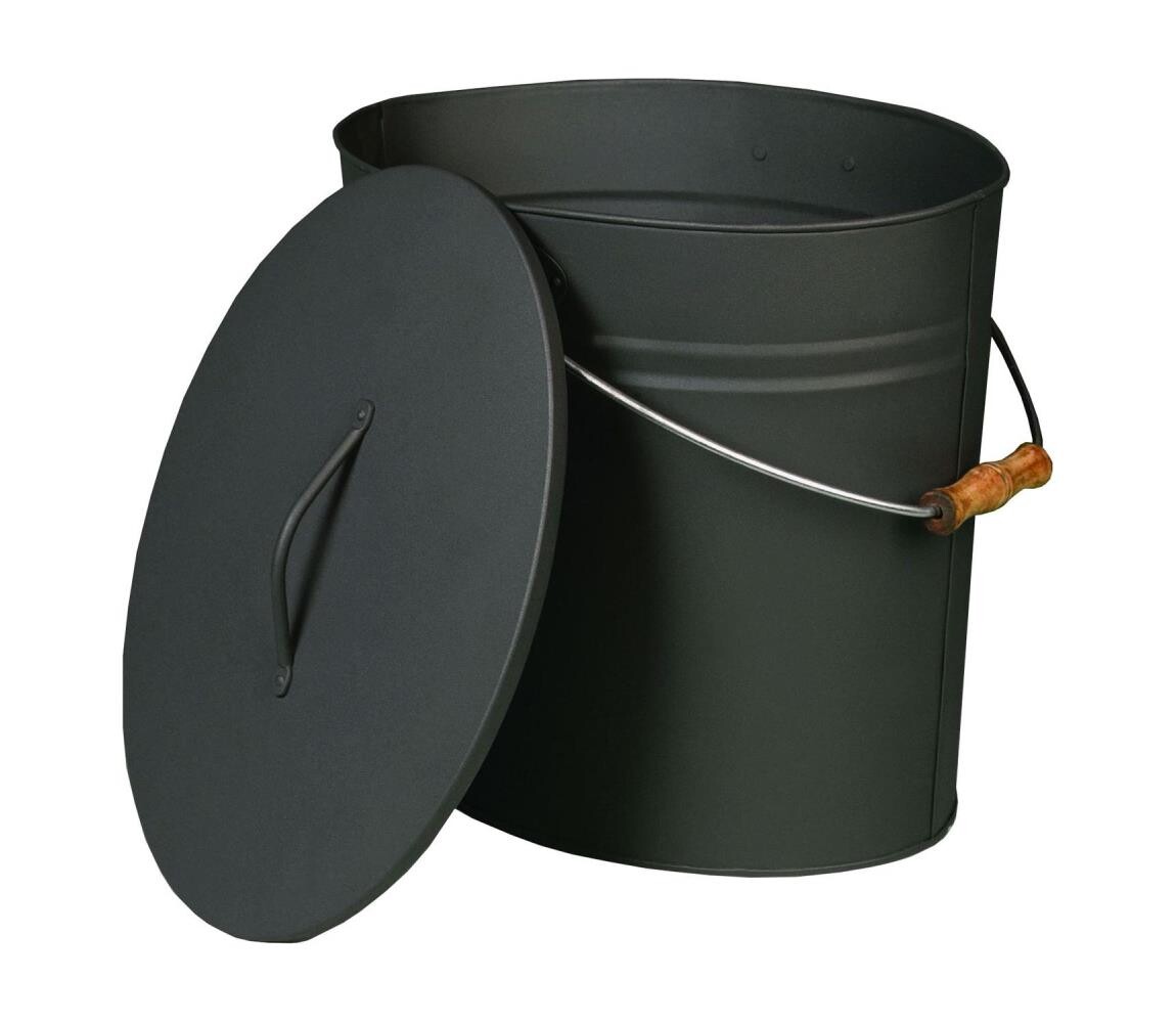 Lienbacher Kbelík na popel s víkem 15 l antracit 21.02.462.2