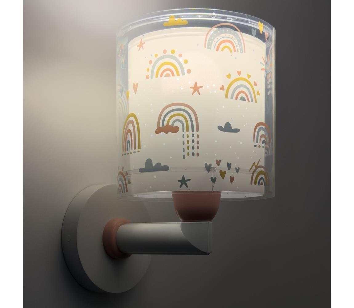 Dalber 41199 - Dětská nástěnná lampa RAINBOW 1xE27/15W/230V pestrobarevná 41199