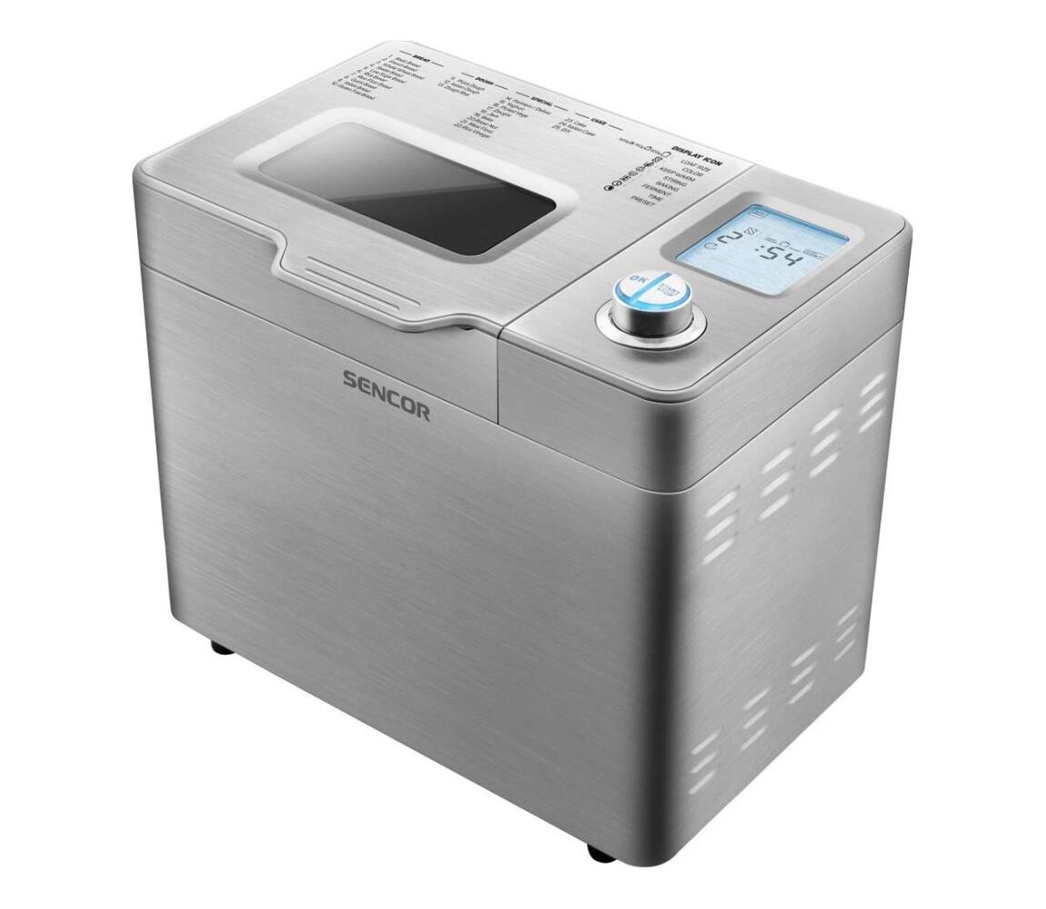 Sencor - Domácí pekárna chleba 550W/230V matný chrom 41011831