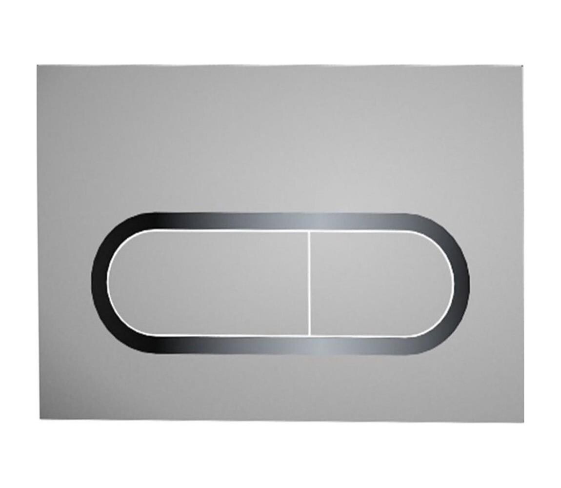 Ravak X01454 - Splachovací tlačítko CHROME 24,7x16,5 cm matný chrom X01454