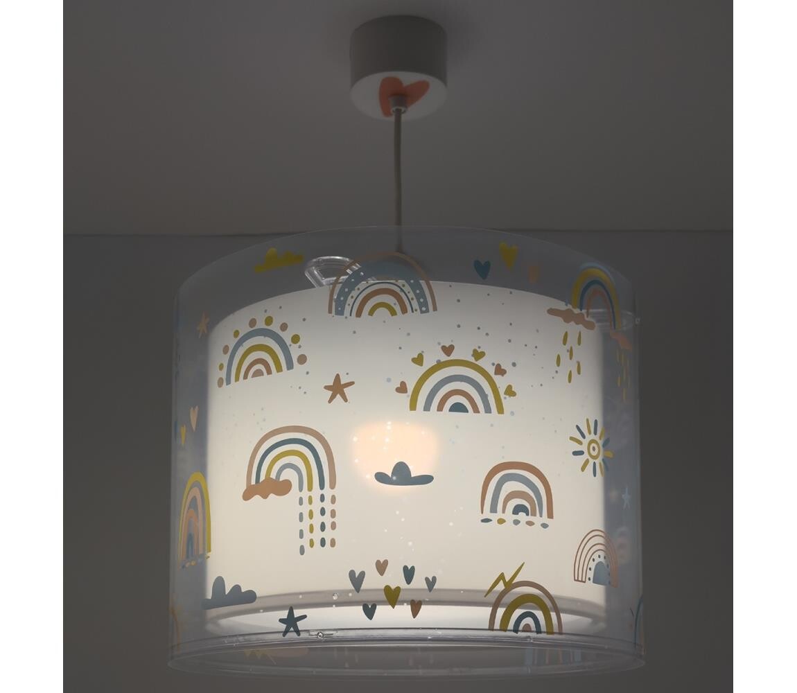 Dalber 41192 - Dětský lustr RAINBOW 1xE27/15W/230V pestrobarevná 41192