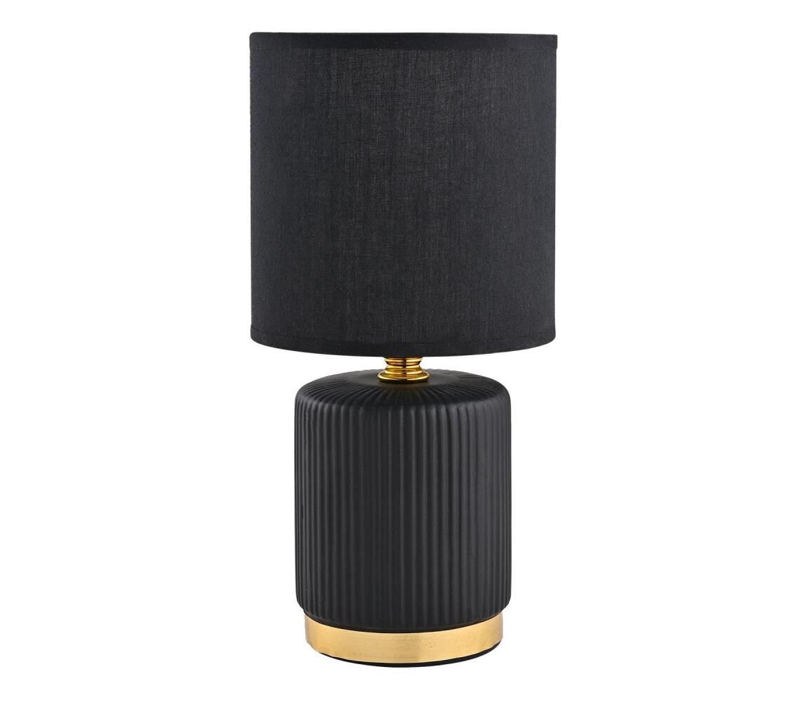 Zuma Line HS8720-BL - Stolní lampa 1xE14/40W/230V černá/zlatá HS8720-BL