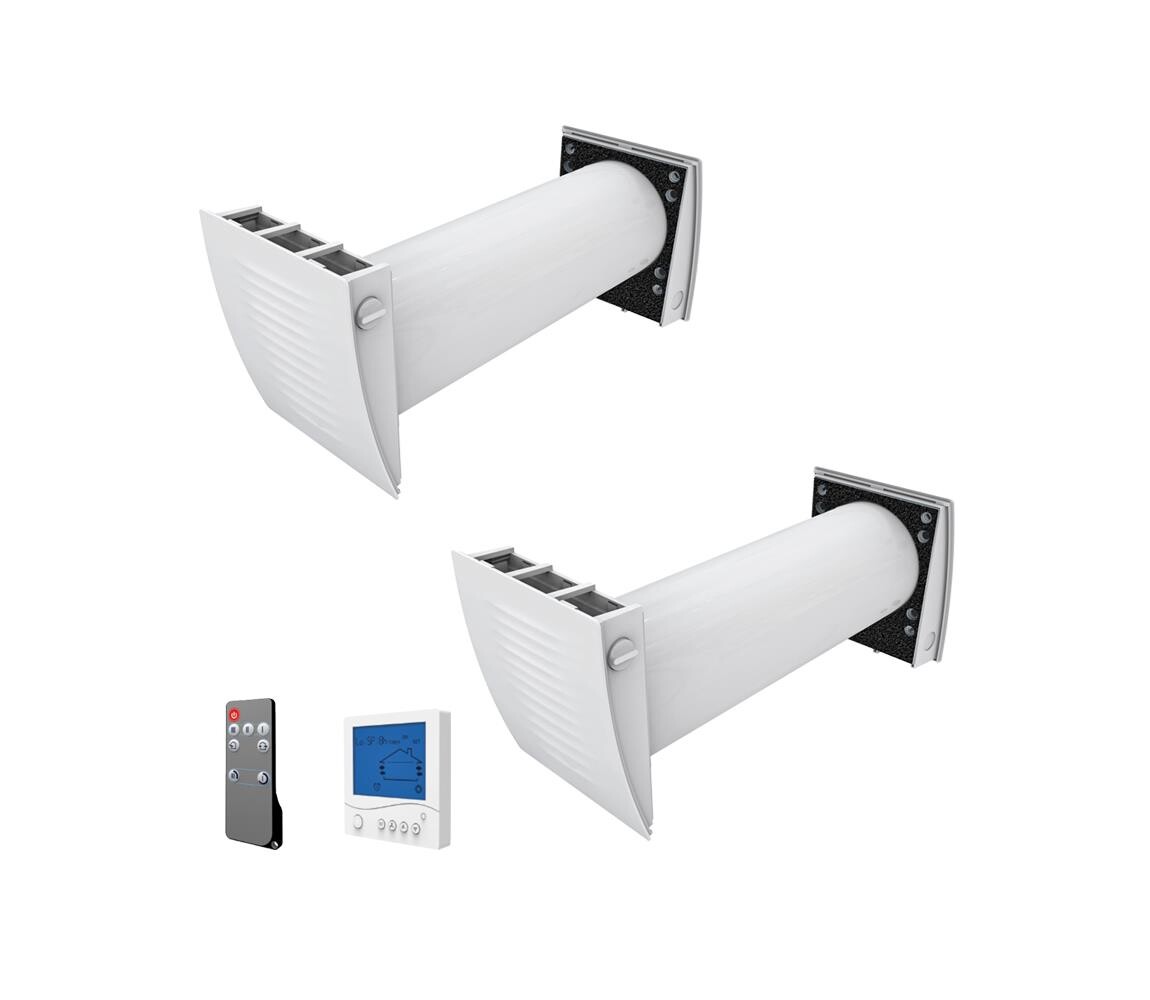 Dalap 55561 - SADA 2x Pokojová rekuperace ZEPHIR SIMPLE DOUBLE 7,61W/230V 55561