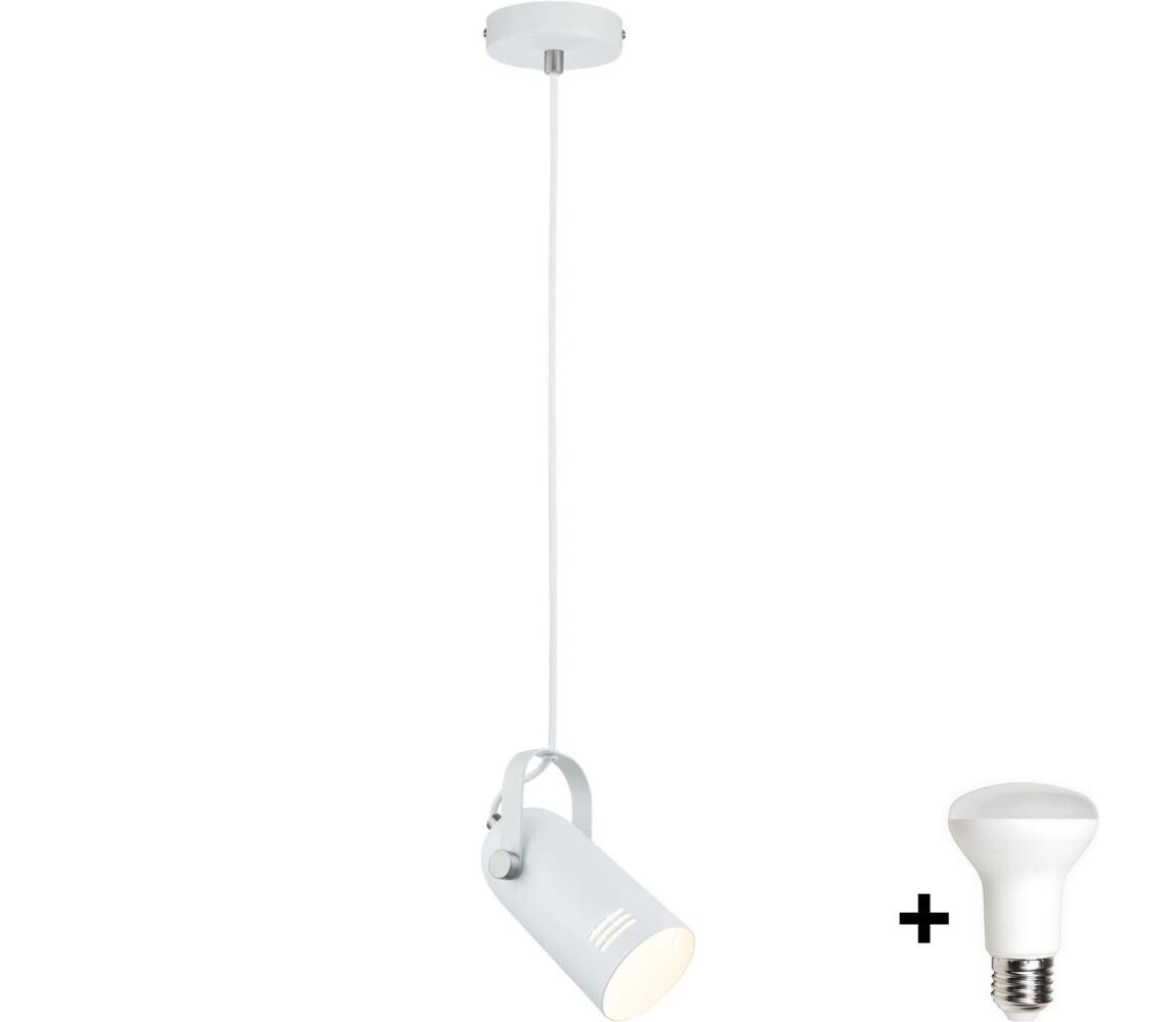 Paulmann 79767 - LED 1xE27/8W Lustr na lanku LAVEA 230V bílá W4786+WJ0255