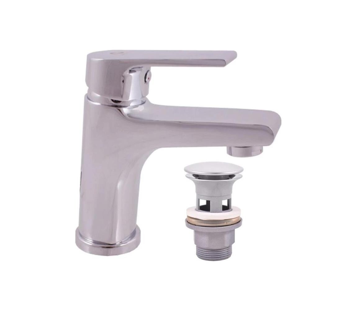 RAV Slezák CO127.0 - Umyvadlová baterie + výpusť COLORADO 14,3 cm lesklý chrom CO127.0