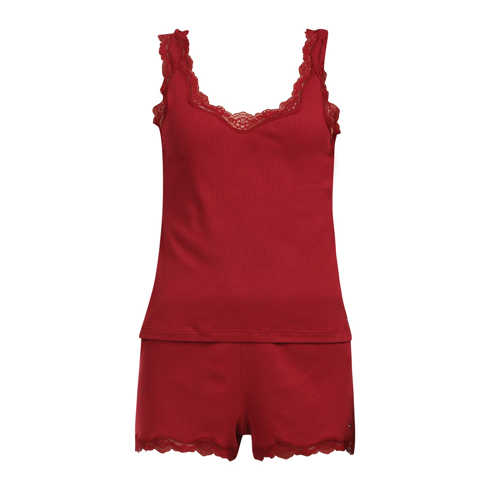 Dámské pyžamo Tommy Hilfiger červené (UW0UW06215 XJS) S