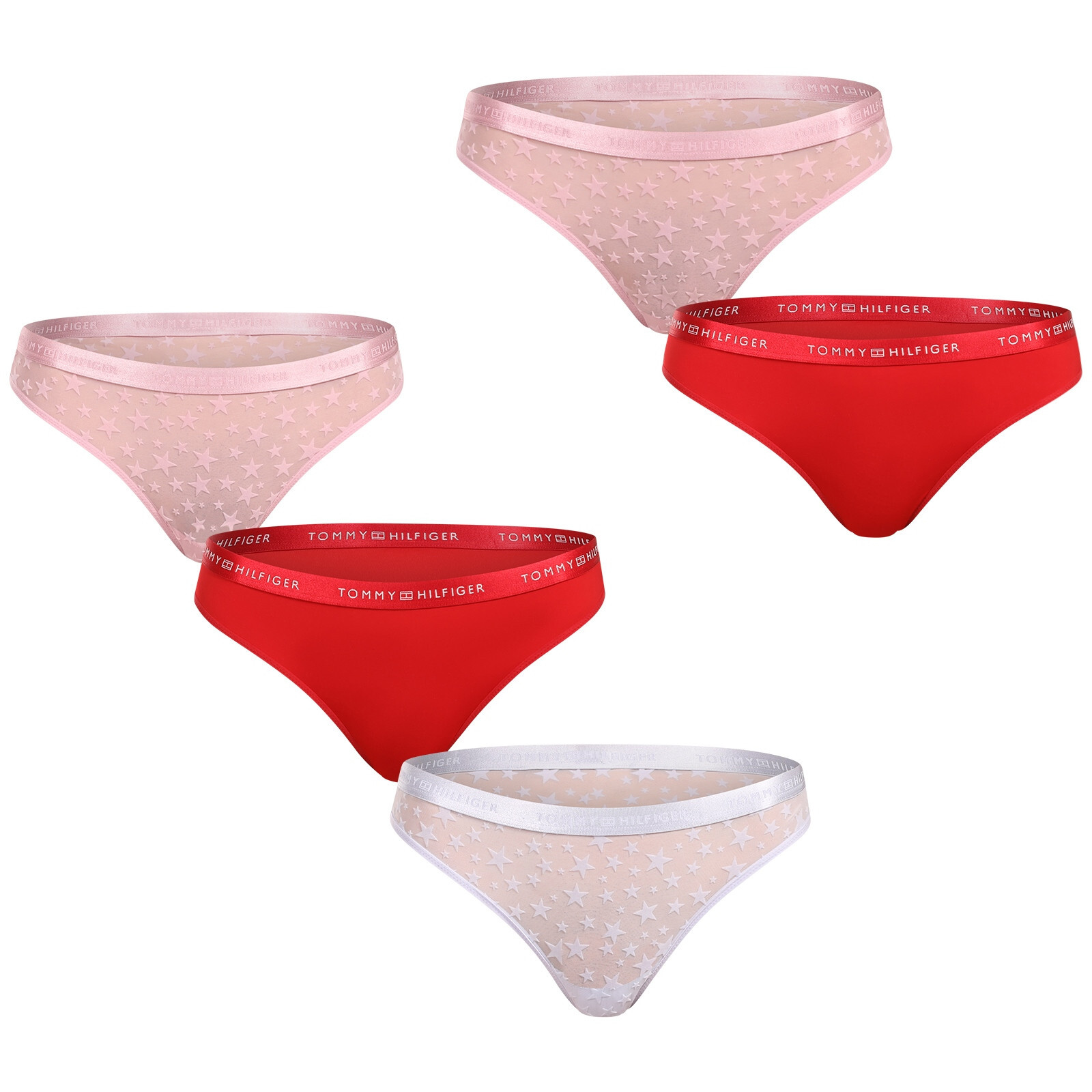 5PACK dámská tanga Tommy Hilfiger vícebarevná (UW0UW06136 0WK) S