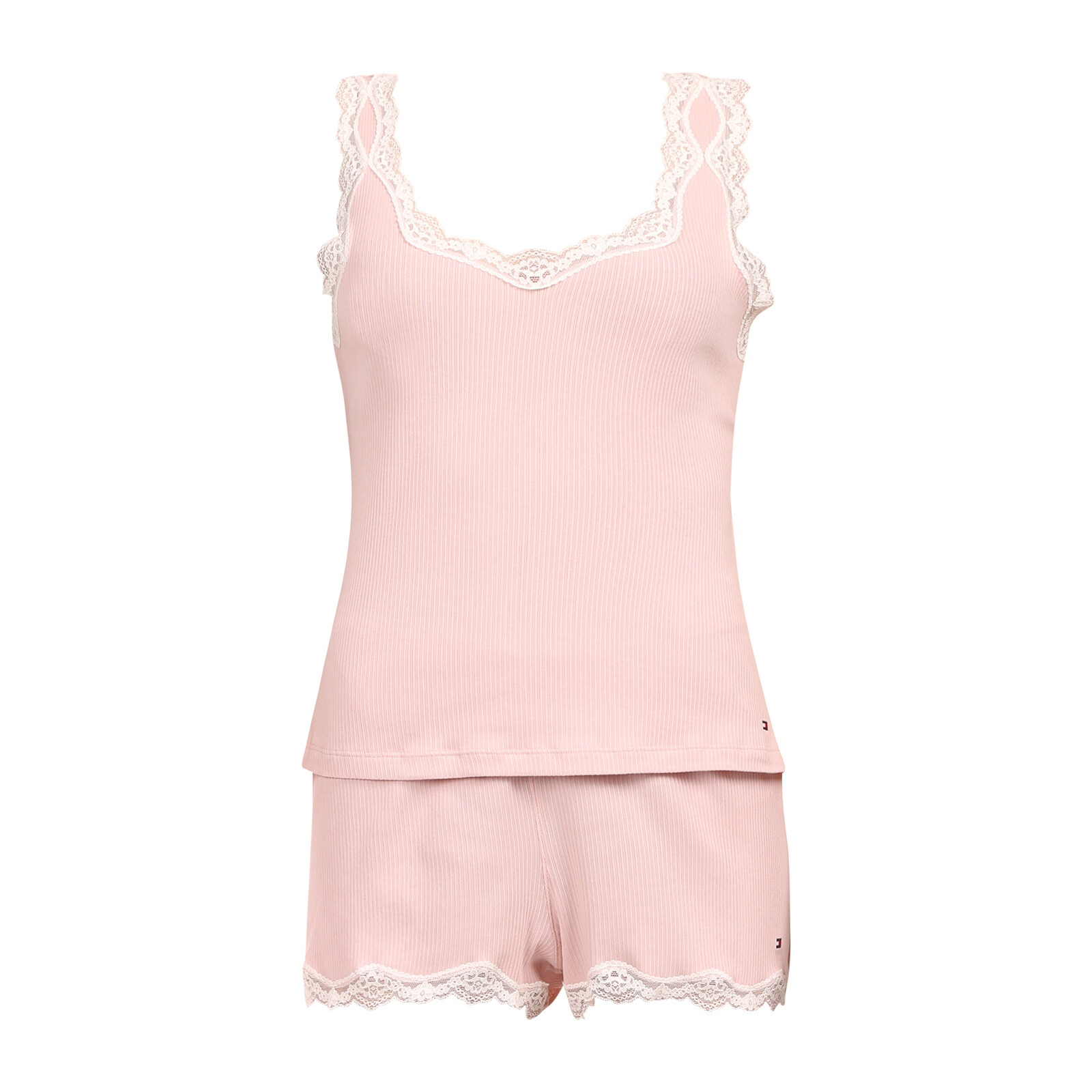 Dámské pyžamo Tommy Hilfiger růžové (UW0UW06215 TQN) S