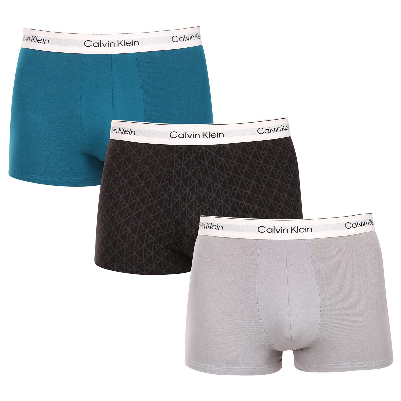 3PACK pánské boxerky Calvin Klein vícebarevné (NB4565-2VI) L, trenky / trenýrky