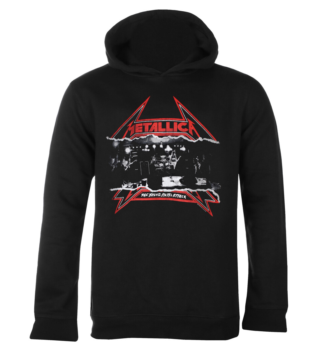 mikina s kapucí pánské Metallica - THE YOUNG METAL ATTACK - AMPLIFIED - ZAV860A93 S