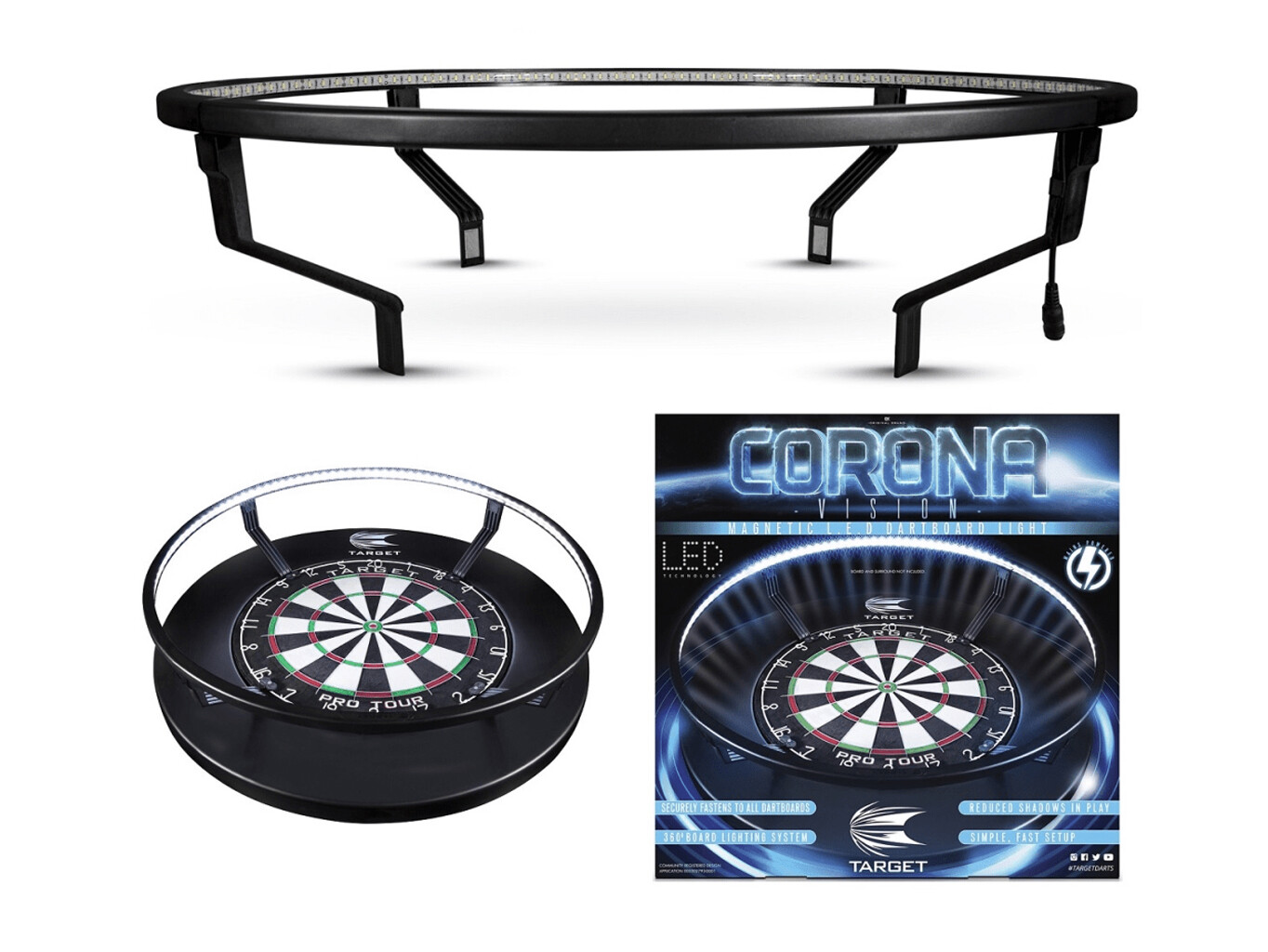 Target Darts Corona Vision Light 360 LED