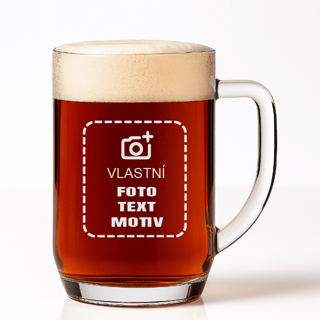 Dekorant Půllitr s vlastním motivem Bohemia 500 ml 1KS