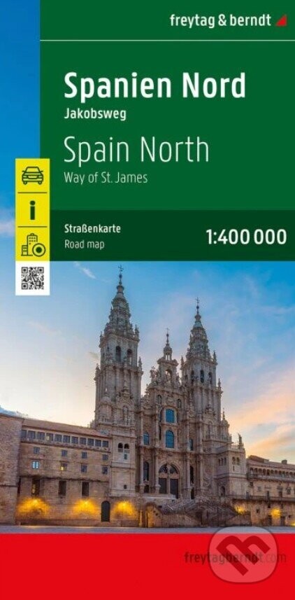 Severné Španielsko, Svätojakubská cesta 1: 400 000 - freytag&berndt