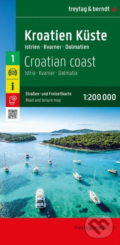Chorvátske pobrežie 1: 200 000 - freytag&berndt