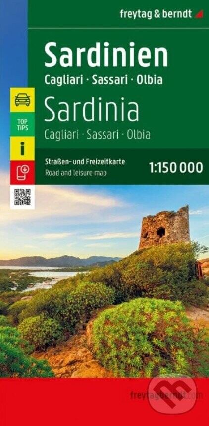 Sardínia, Cagliari 1: 150 000 - freytag&berndt