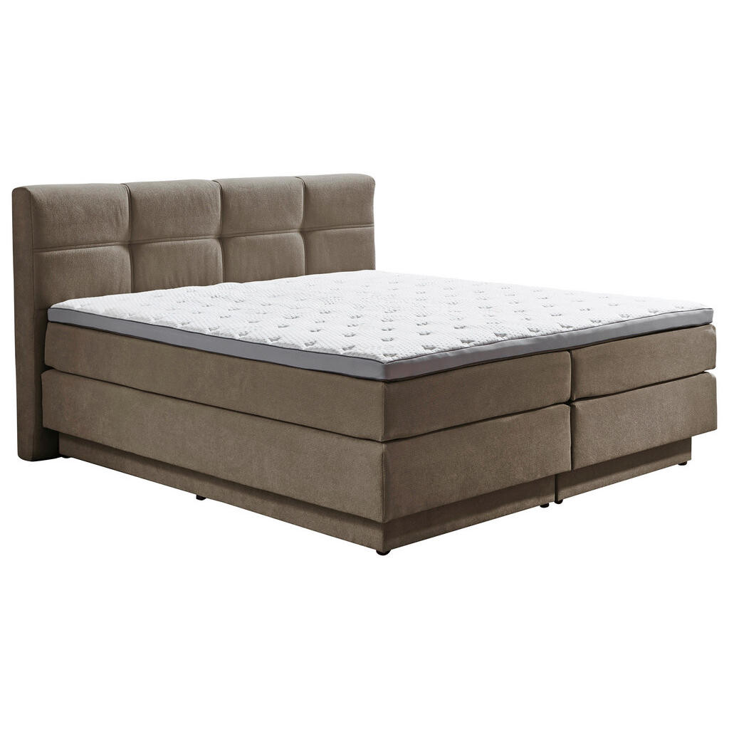 Carryhome POSTEL BOXSPRING, 180/200 cm, šedohnědá