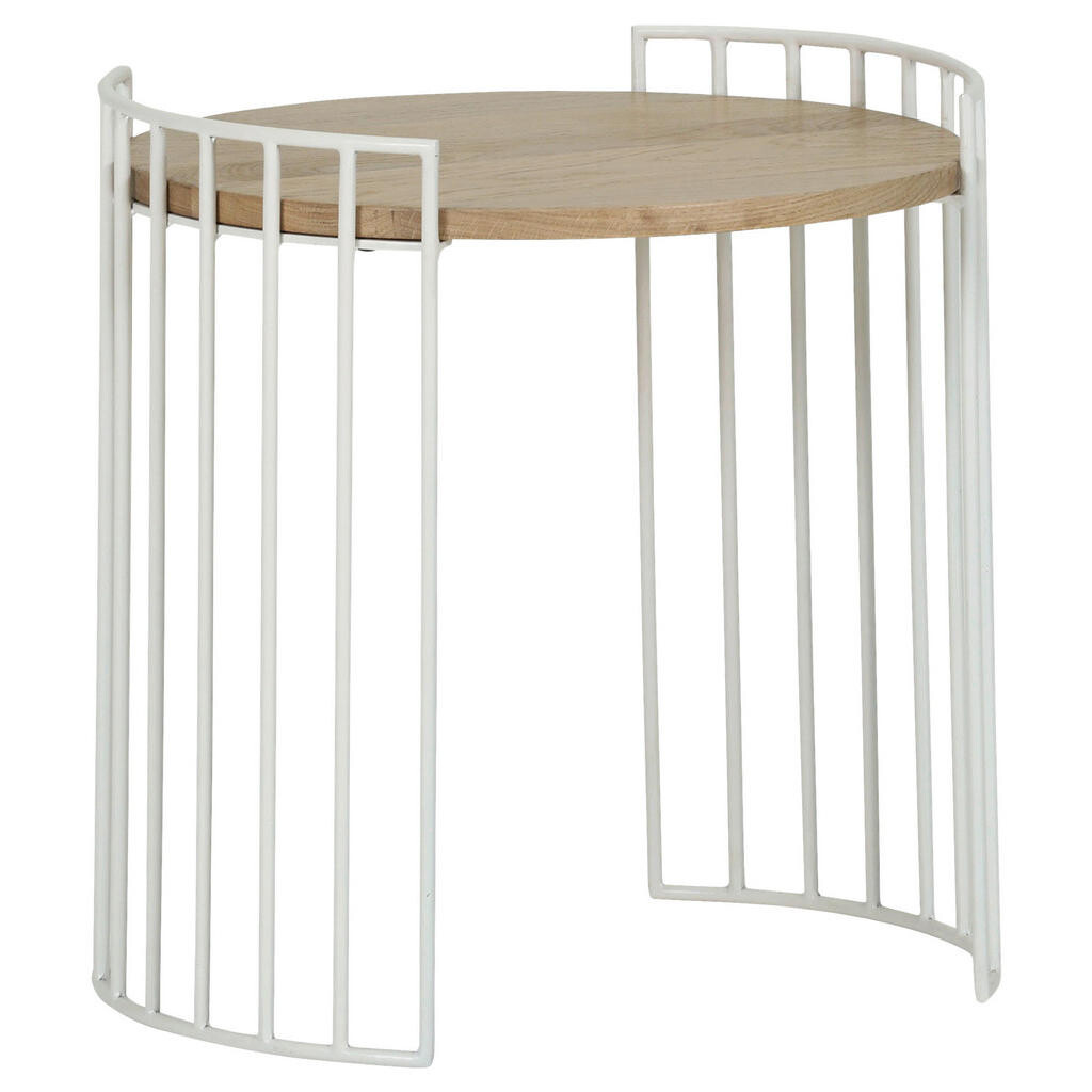 Landscape ODKLÁDACÍ STOLEK, dub, bílá, barvy dubu