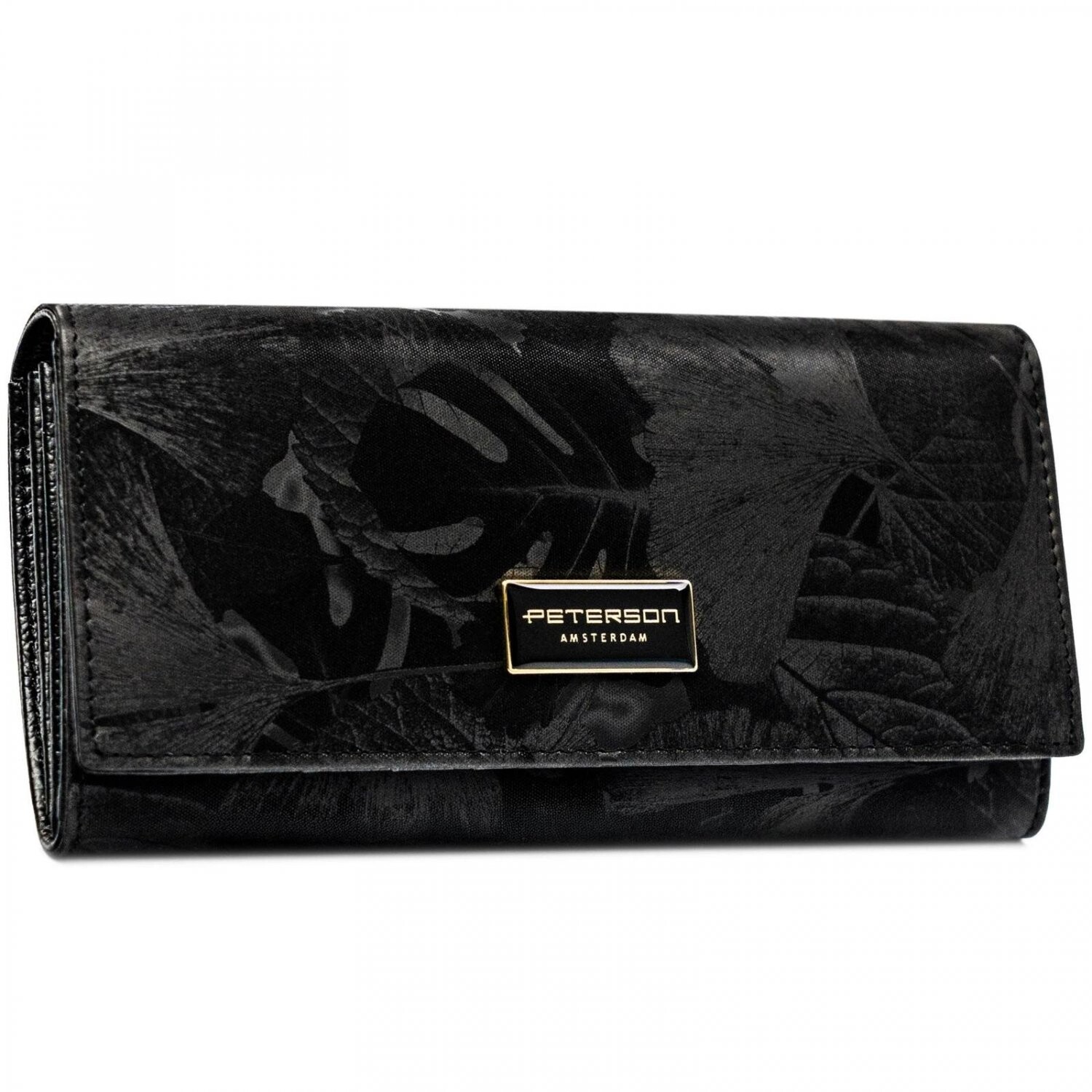 Dámská koženkovo/kožená peněženka černá - Peterson Aniko černá