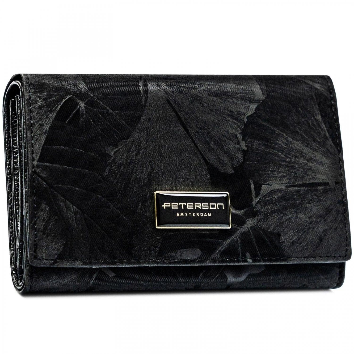 Dámská koženkovo/kožená peněženka černá - Peterson Emina černá