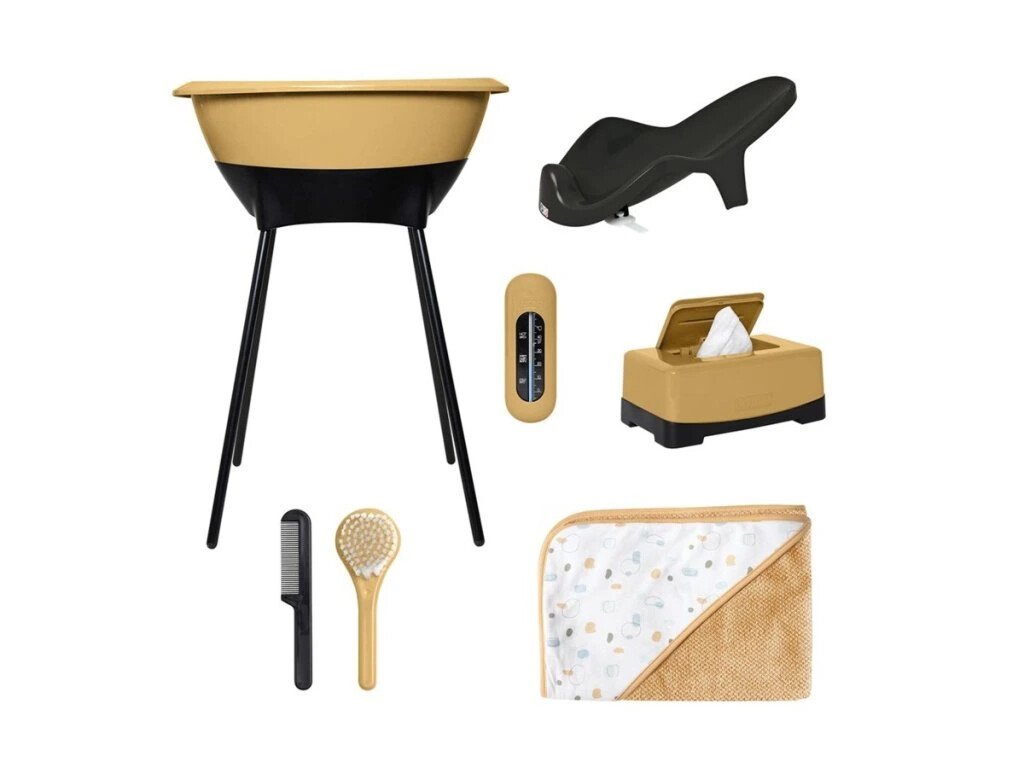 LUMA Koupací sada Honey Mustard s osuškou