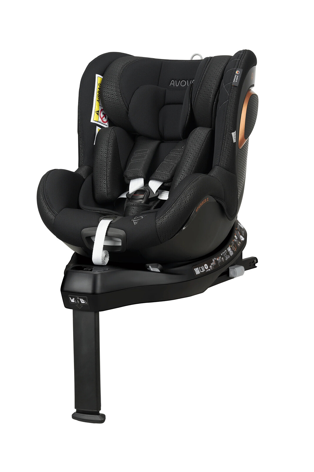 AVOVA autosedačka Sperber-fix X 2026 Mystic Black 40–105 cm