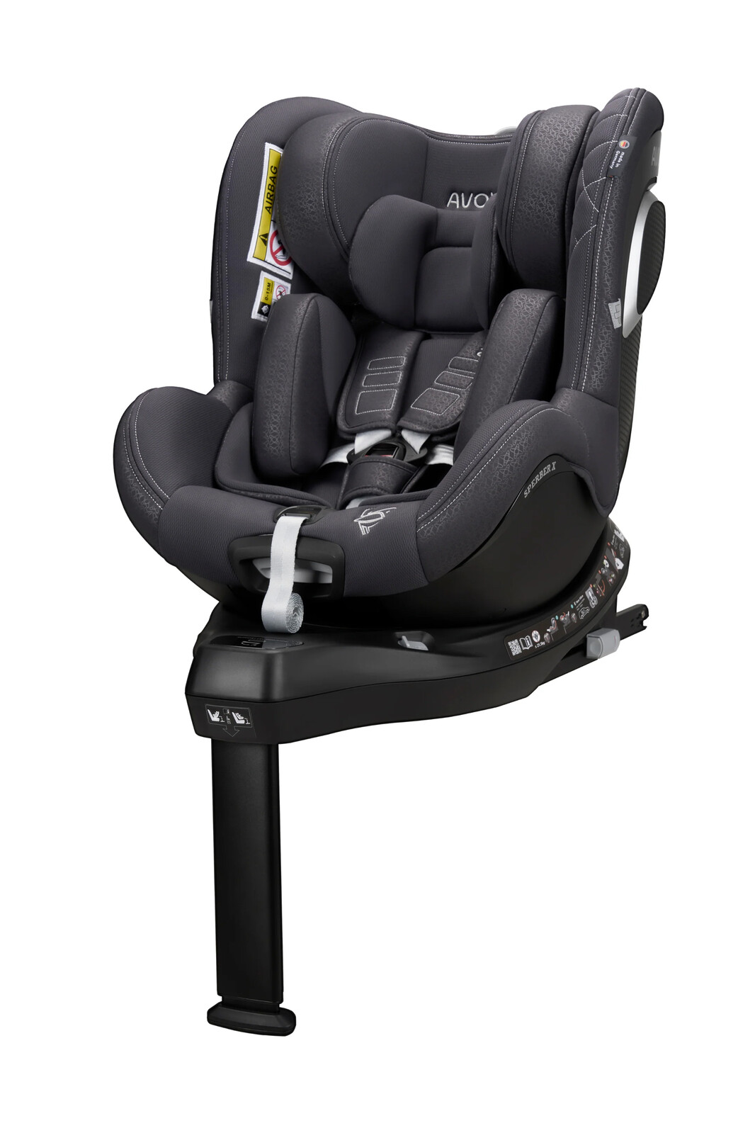 AVOVA autosedačka Sperber-fix X 2026 Polar Grey Silver 40–105 cm