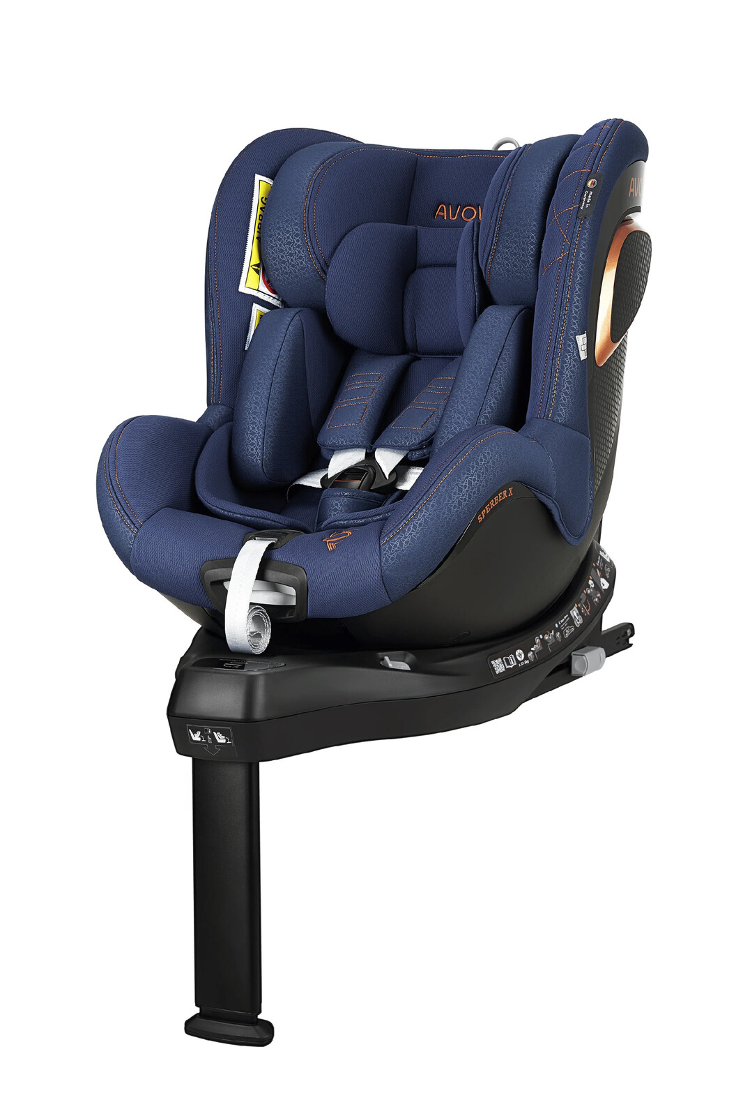 AVOVA autosedačka Sperber-fix X 2026 Mountain Blue Copper 40–105 cm