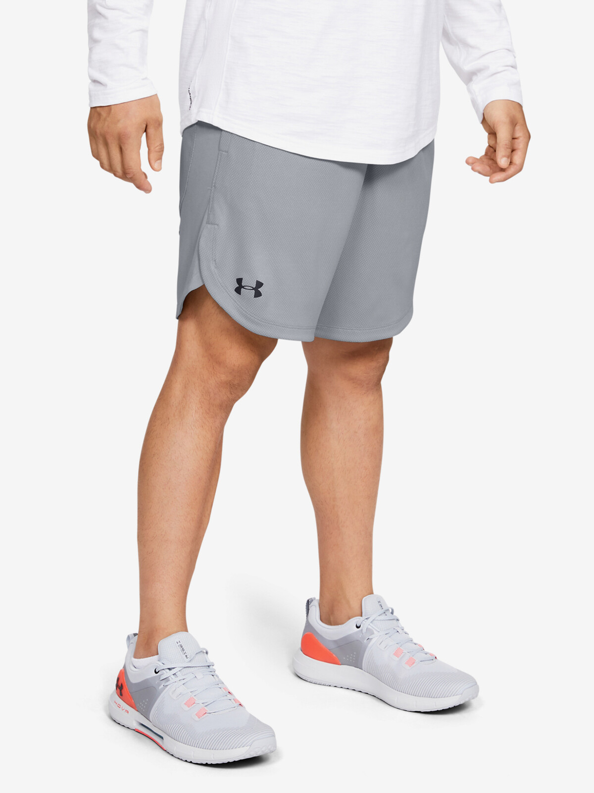 Under Armour Kraťasy Knit Training Shorts-GRY - Pánské