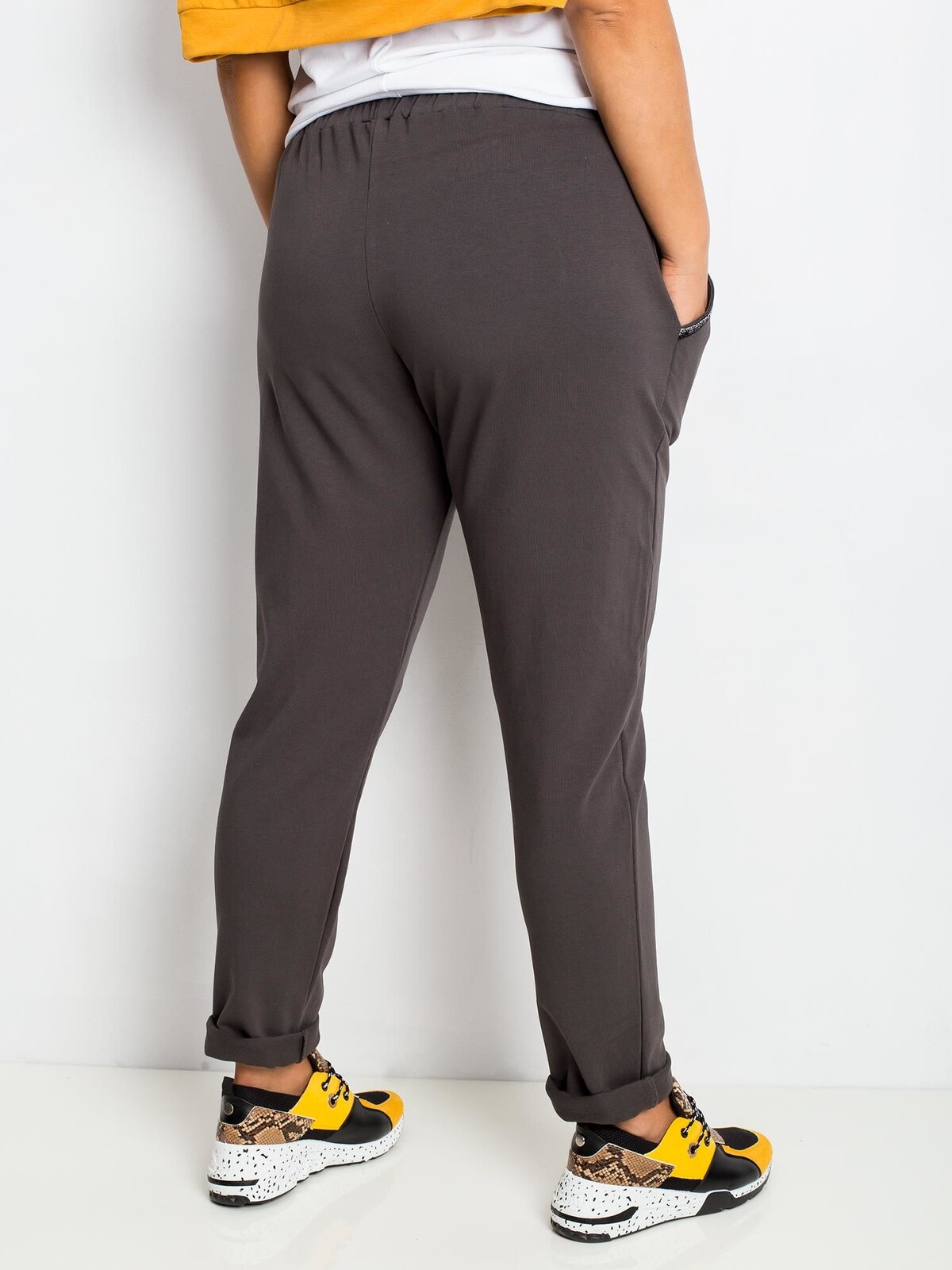 Kalhoty Savage khaki plus velikosti