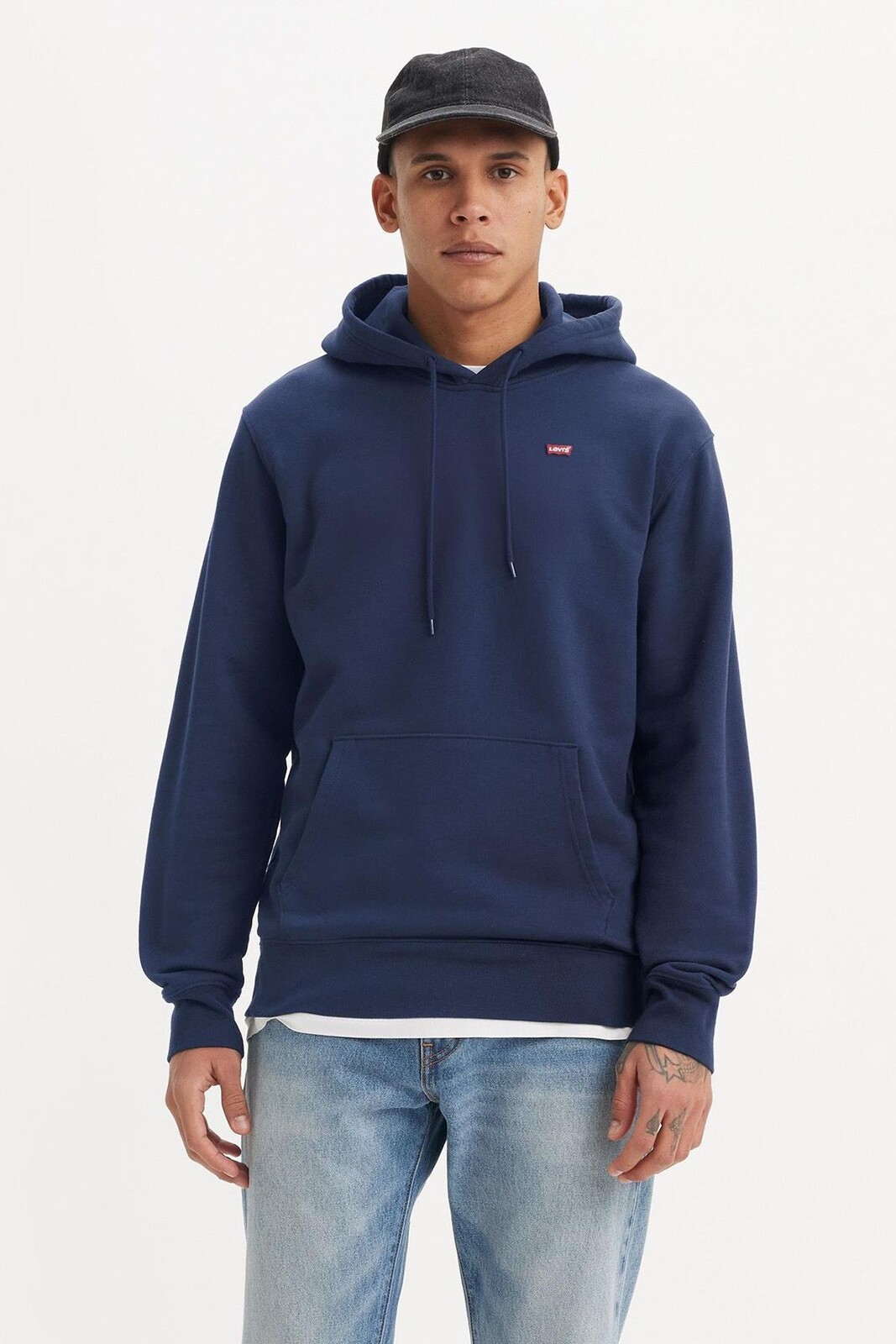 Levi'S Original Hoodie Blue Men's Hooded Sweatshirt
