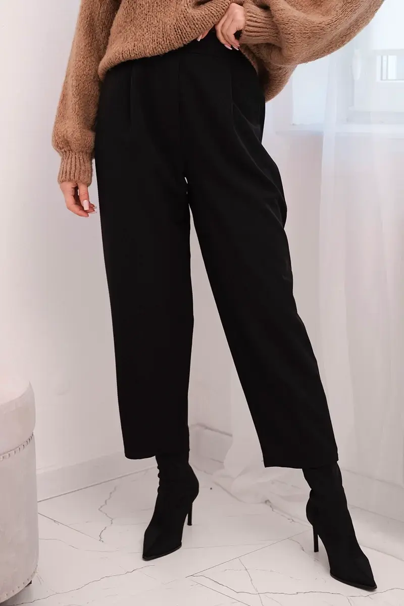 Kesi Włoski dámské kalhoty s vysokým pasem