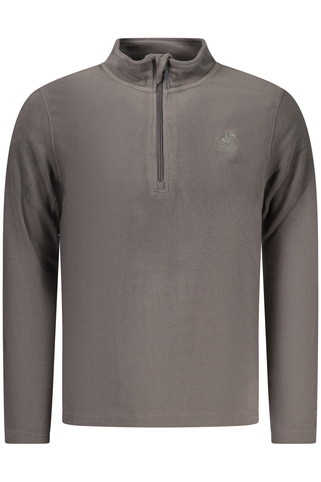 Pánská šedá fleecová mikina na zip