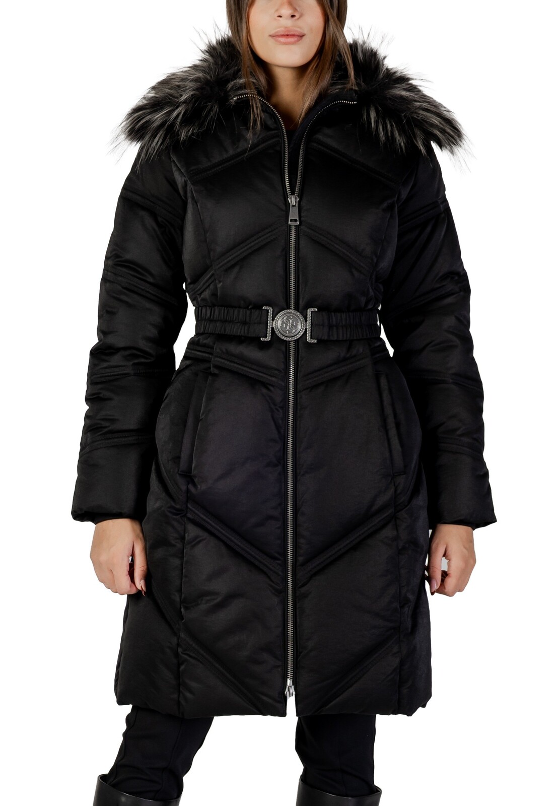 Guess zimní bunda s kožešinou