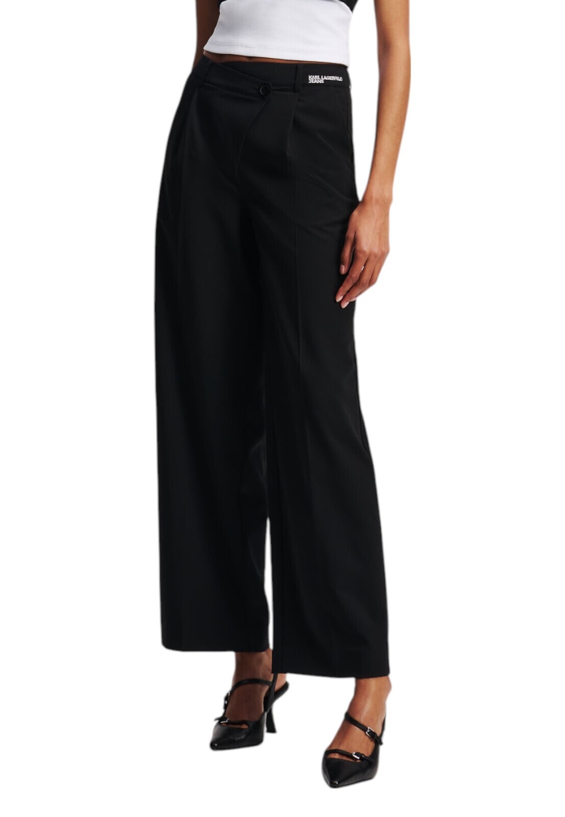 Černé kalhoty Karl Lagerfeld