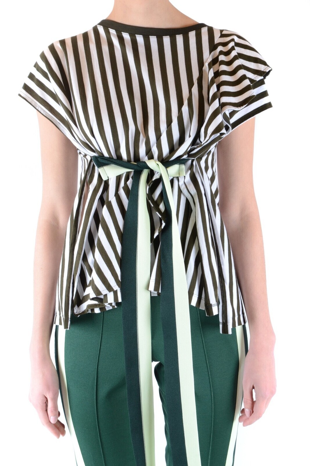 Pruhovaná halenka s krátkým rukávem