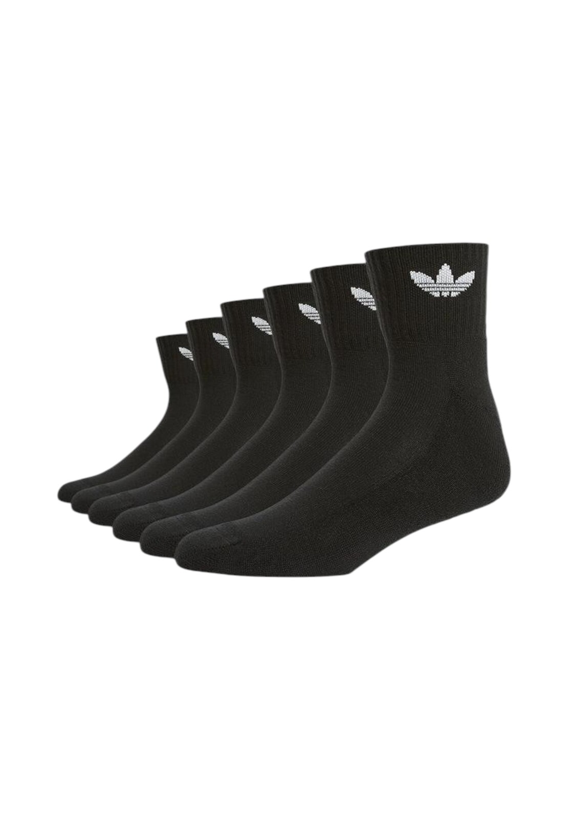 Adidas černé ponožky, 6 párů