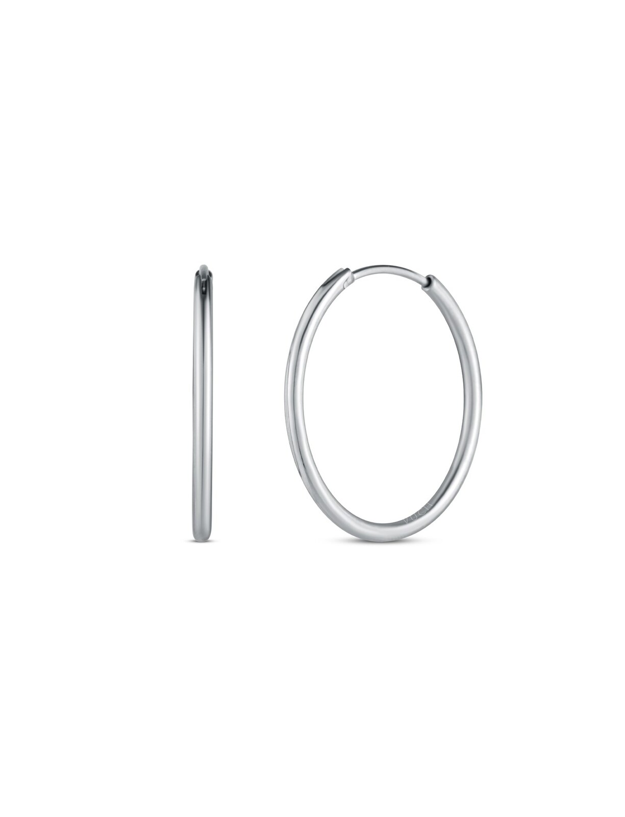 Kruhové náušnice Yetta Middle Silver