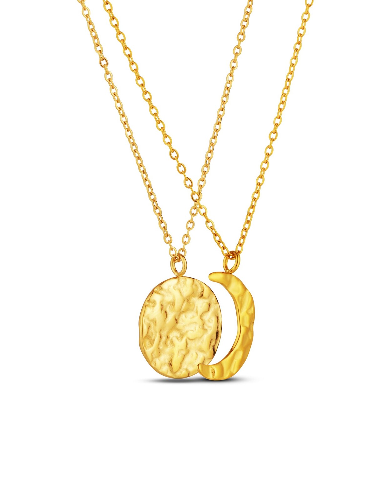 Zlatý náhrdelník Lunara s motivem měsíce