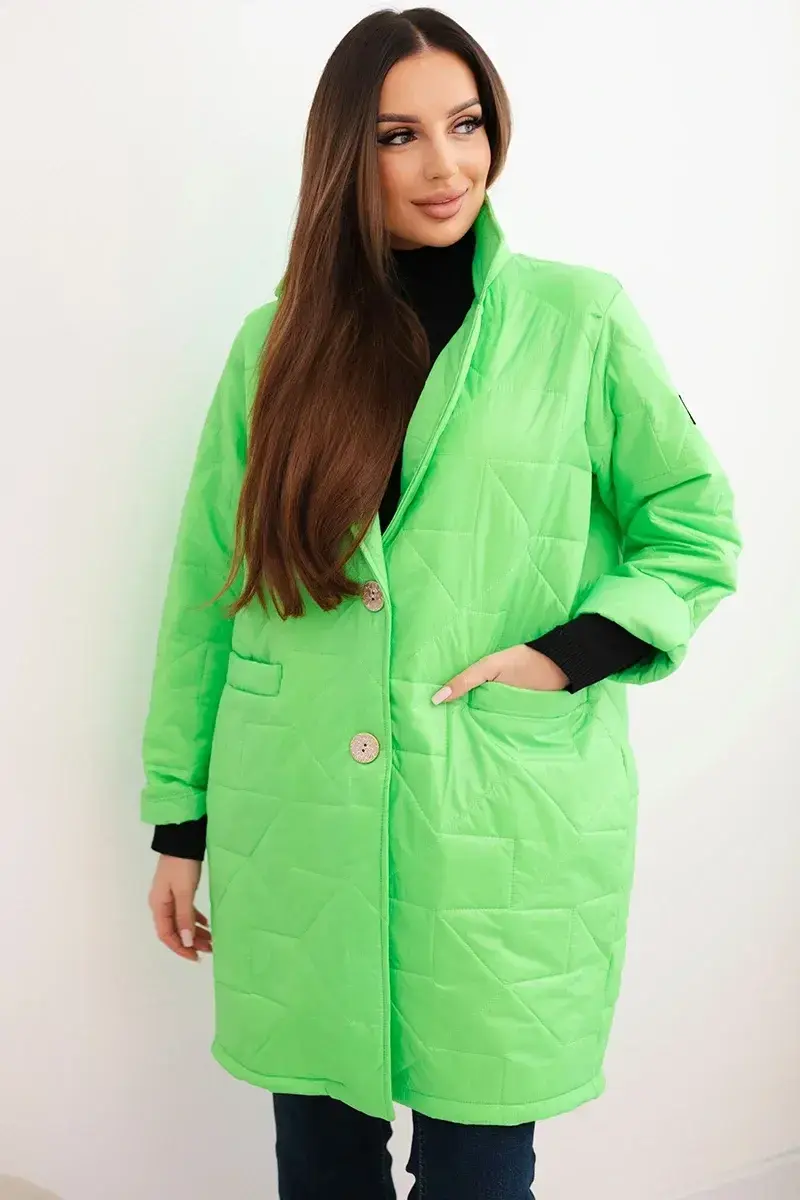 Kesi Włoski Plus Size prošívaná bunda