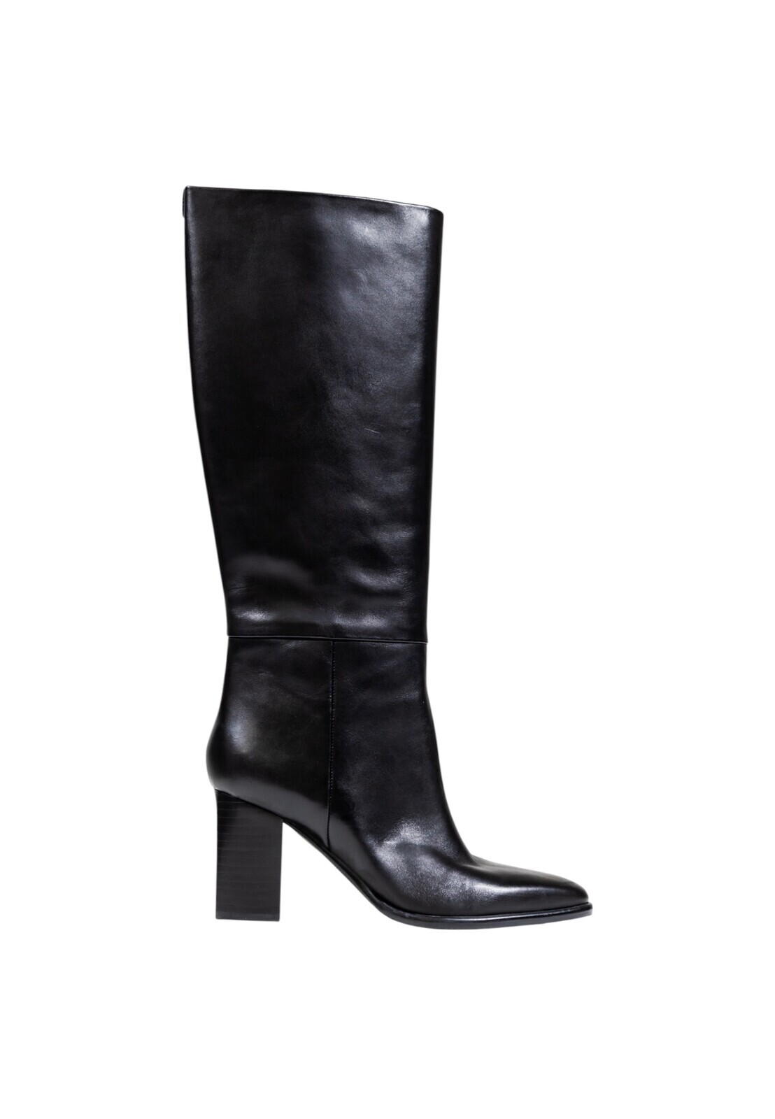 Kožené holínky Guess na podpatku