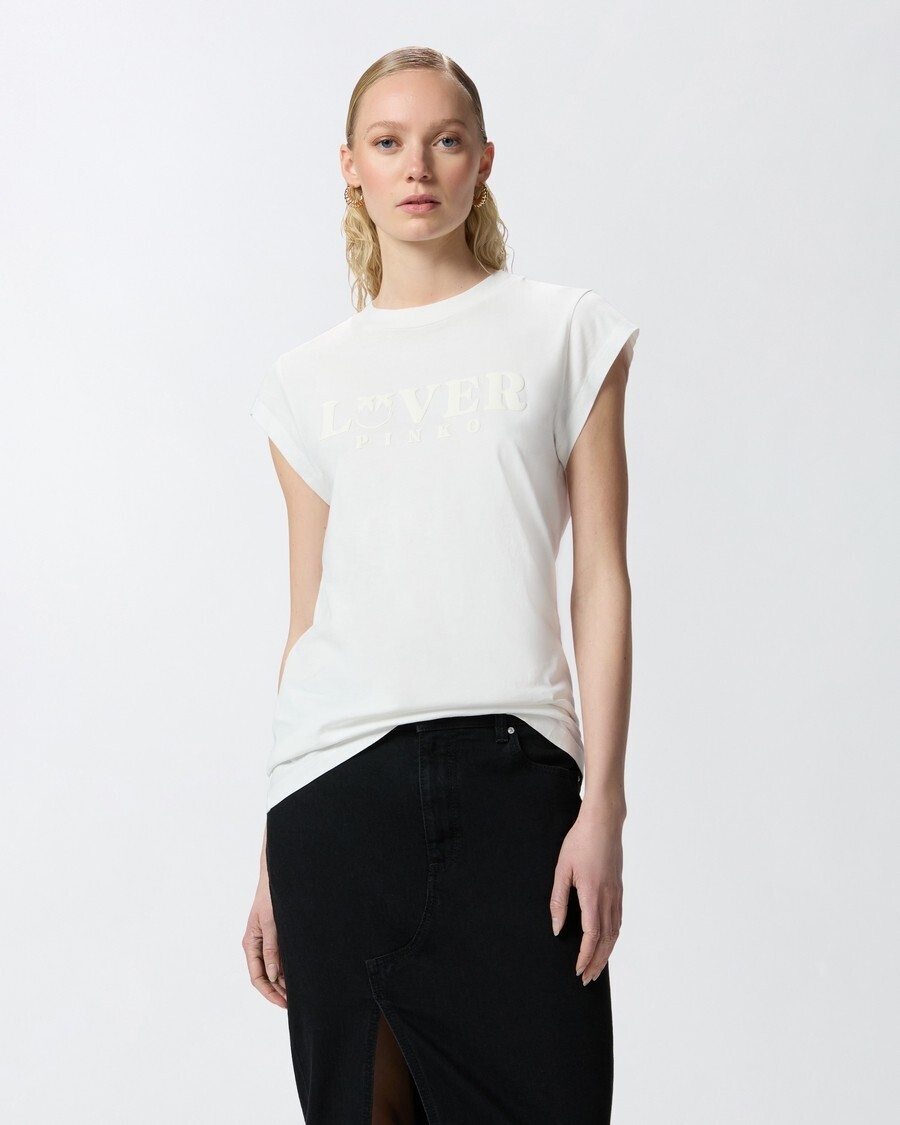 Bílé tričko Pinko s potiskem