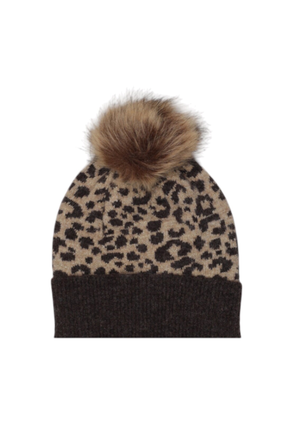 Dámská čepice s leopardím vzorem